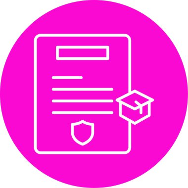 Eğitimin vektör illüstrasyonu modern simge 