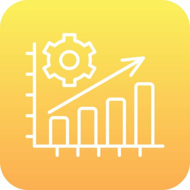  Üretim düzlüğü simgesi, vektör illüstrasyonu