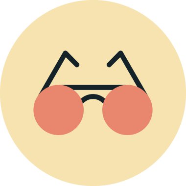 Gözlük. Web simgesi basit illüstrasyon