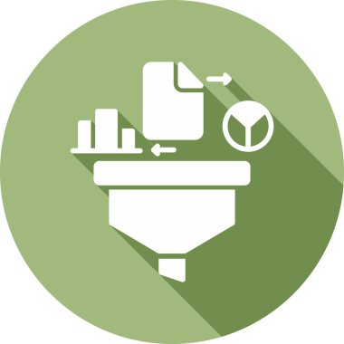 Veri Web simgesi basit illüstrasyon 