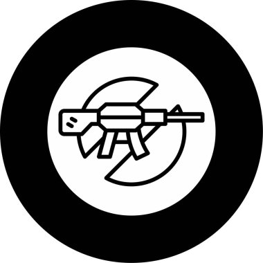 Savaş ikonu yok. Basit resimleme