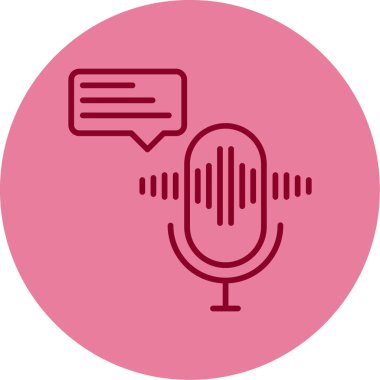 vector illustration of Voice message icon                        