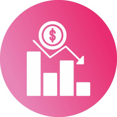 Kayıp grafik simgesi basit tasarımı 