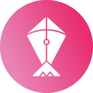 Uçurtma. Web simgesi basit illüstrasyon              