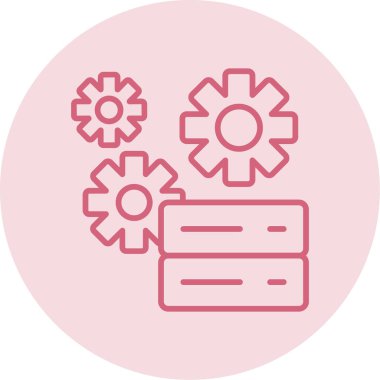 Teknik Servis simgesi, vektör illüstrasyonu basit tasarım