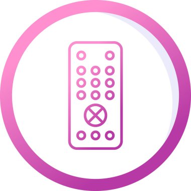 Uzaktan kumanda simge vektör çizim