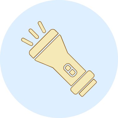 el feneri. Web simgesi basit illüstrasyon