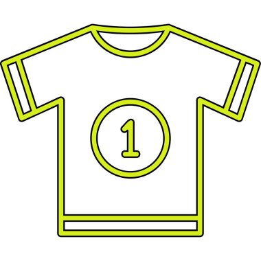 t-shirt simgesi, vektör illüstrasyonu 