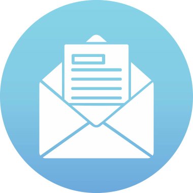 E- posta İş Teklif simgesi vektör illüstrasyonu