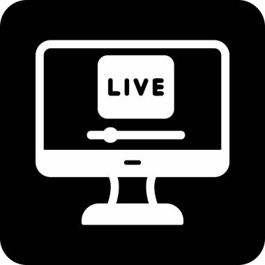 Yaşa. Web simgesi basit bir illüstrasyon. Ben...