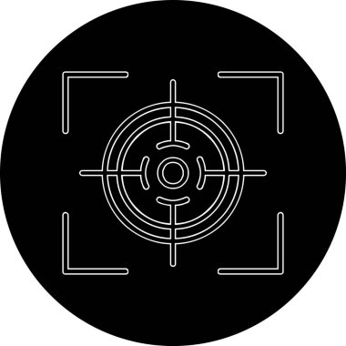 Hedef. Web simgesi basit illüstrasyon