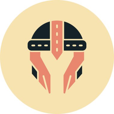 Kask simgesi vektör illüstrasyonu 