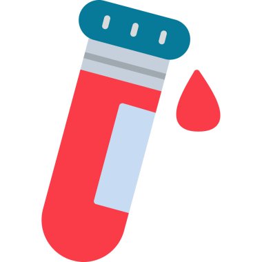 kan testi ikonu vektör illüstrasyonu         