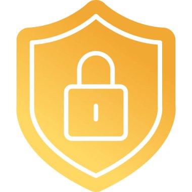 Güvenli simgenin vektör illüstrasyonu 