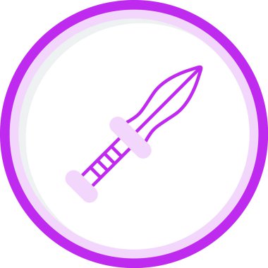 Hançer. Web simgesi basit illüstrasyon 