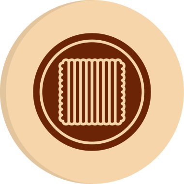 Tekstil web simgesi vektör illüstrasyonu