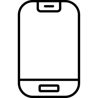 akıllı telefon simgesi basit vektör illüstrasyonu