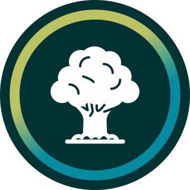 Ağaç. Web simgesi basit illüstrasyon 