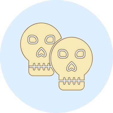 kafatası simgesi vektör illüstrasyonu