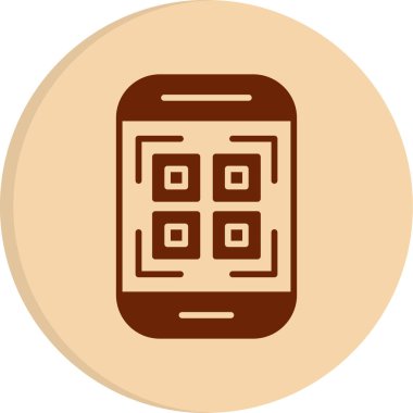 Cep Telefonu Web simgesi vektör illüstrasyonu