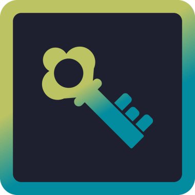 Anahtar. Web simgesi basit illüstrasyon 