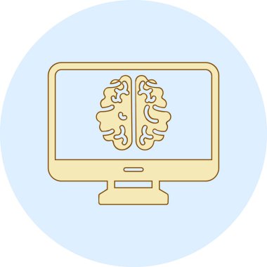 bilgisayar ekranı simgesi, vektör illüstrasyonu basit tasarım