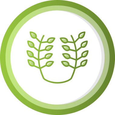 Laurel Çelengi. Web simgesi basit illüstrasyon