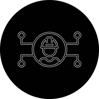 Mühendislik simgesinin vektör çizimi 