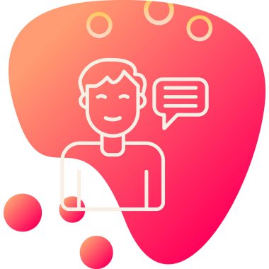 Tavsiye Ağı simgesi basit illüstrasyon