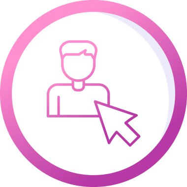 Seçili web simgesi vektör illüstrasyonu