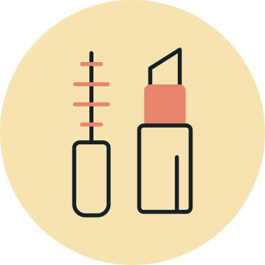 Makyaj Ağı simgesi basit illüstrasyon 