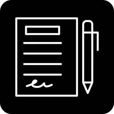 Kalem simgesi çizimi olan planlayıcı