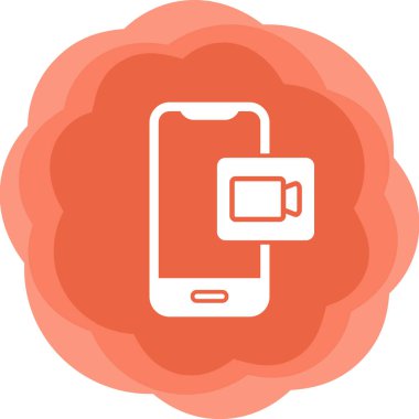 çevrimiçi konferans, illüstrasyon, vektör simgesi