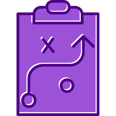 Strateji Simgesi Vektör illüstrasyonu 