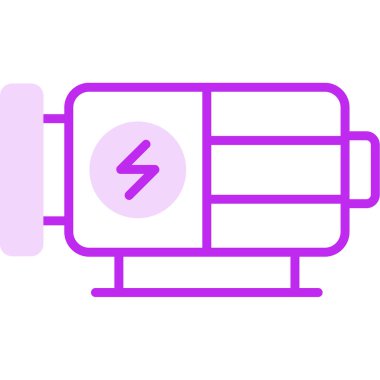 Vektör illüstrasyonu, Motor simgesi biçimi         