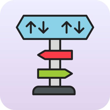 yönler web simgesi basit tasarım 