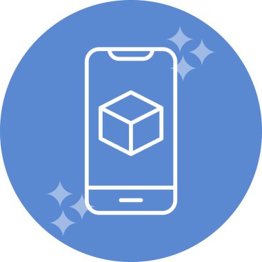 Görüntüde Artırılmış Gerçeklik simgesine sahip akıllı telefon 