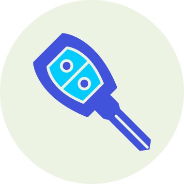 araba anahtarı vektör illüstrasyonu