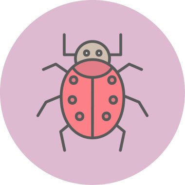 Böcek. Web simgesi basit illüstrasyon 