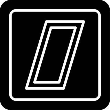 Paralelkenarlı modern simgenin vektör çizimi            