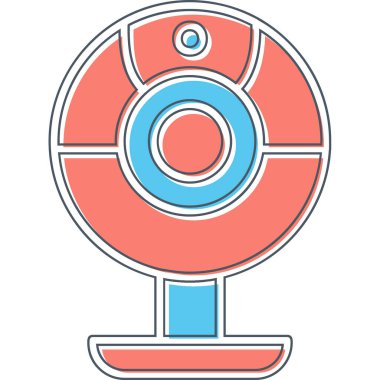 Web kamera simge vektör çizim