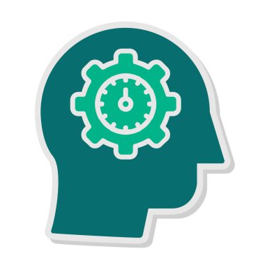 öz farkındalık simgesi, vektör illüstrasyonu basit tasarım