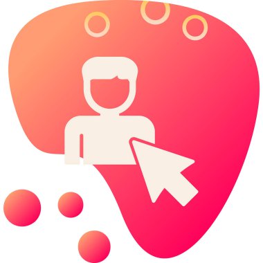 Seçili web simgesi vektör illüstrasyonu