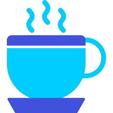 Kahve Kupası web simgesi, vektör çizim 