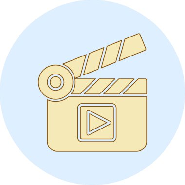 El çırpma tahtası web simgesi basit illüstrasyon 