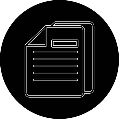 Belgeler. Web simgesi basit illüstrasyon