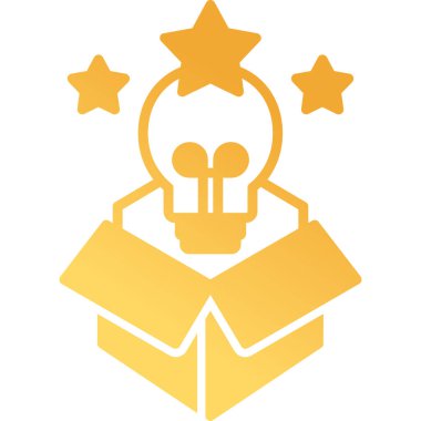 Bir yaratıcılık simgesinin vektör illüstrasyonu 