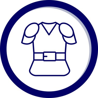 Gömlek simgesi, vektör illüstrasyonu basit tasarım