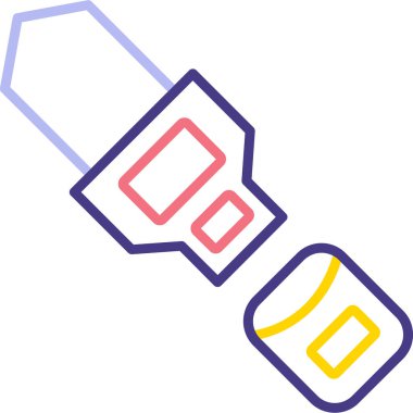 Özdenetim web simgesi, vektör illüstrasyonu