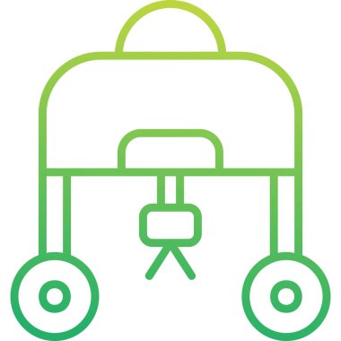 Yabani ot ağı simgesi, vektör illüstrasyonu